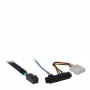 Inter-Tech 0.5m SFF 8643/4xSFF 8482+SATA 0,5 m Nero, Blu (88885004)