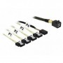 DeLOCK 85732 cavo Serial Attached SCSI (SAS) 1 m Nero, Verde (85732)