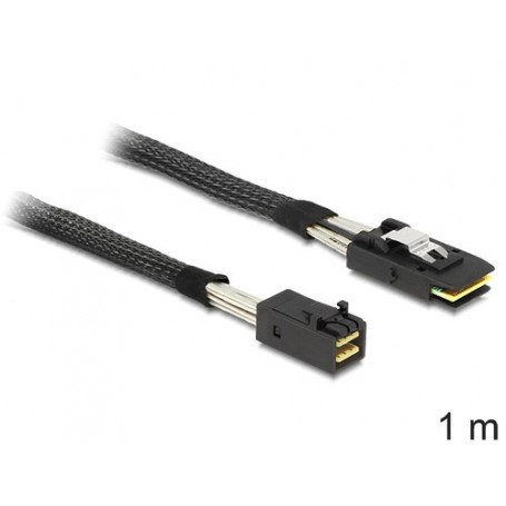 DeLOCK 83389 cavo Serial Attached SCSI (SAS) 1 m Nero (83389)