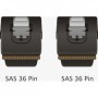 DeLOCK M/M SAS Cable 0,1 m Nero, Rosso (83073)