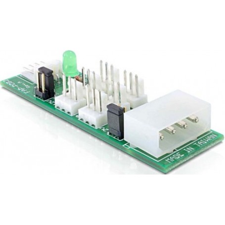 DeLOCK Distribution Board 6x fan 5V/12V scheda di interfaccia e adattatore (25218)