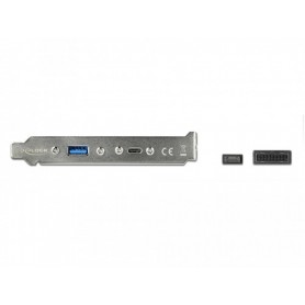 DeLOCK 89934 cavo USB 0,5 m USB 3.2 Gen 2 (3.1 Gen 2) USB C USB A Nero (89934)