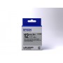 Epson Nastro fondo Argento per testo Nero 12/9 LK-4SBM (C53S654019)