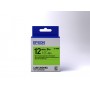 Epson Nastro fondo Fluorescente Verde per testo Nero 12/9 LK-4GBF (C53S654018)