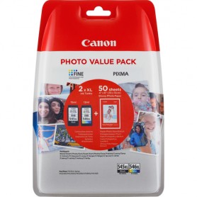 Canon PG-545XL/CL546XL cartuccia d'inchiostro 2 pz Originale Resa elevata (XL) Nero, Ciano, Giallo, Magenta (8286B006AA)
