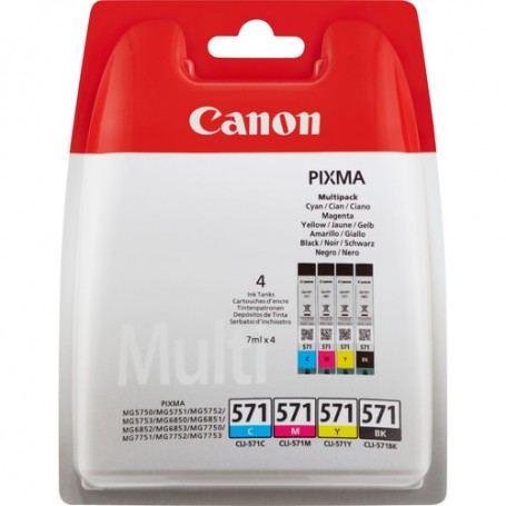 Canon Serbatoio inchiostro CLI-571 B/C/M/Y MULTIPACK (0386C004)