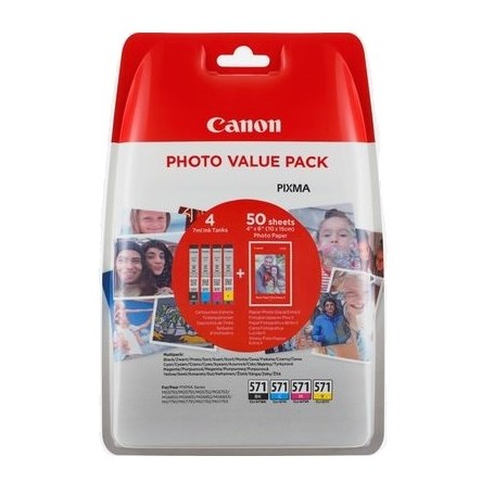 Canon CLI-571XL cartuccia d'inchiostro Originale Resa standard Nero, Ciano, Magenta, Giallo (0332C005)