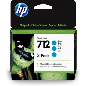 HP Confezione da 3 cartucce di inchiostro ciano originale DesignJet 712 da 29 ml (3ED77A)