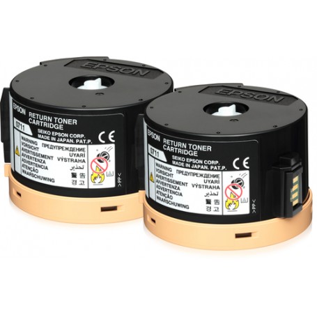 Epson Double Return Toner Cartridge Pack 2 x 2.5k (C13S050711)