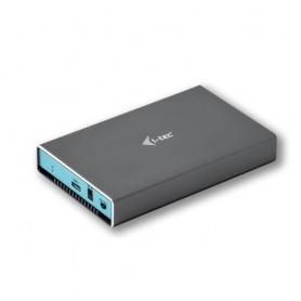 i-tec C31MYSAFEU315 contenitore di unità di archiviazione Box esterno HDD/SSD Grigio, Turchese 2.5" (C31MYSAFEU315)