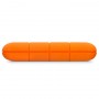 LaCie Rugged Mini disco rigido esterno 1000 GB Arancione, Argento (LAC301558)
