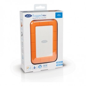 LaCie Rugged Mini disco rigido esterno 2000 GB Arancione, Argento (LAC9000298)