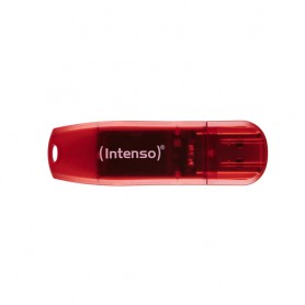 Intenso Rainbow Line unità flash USB 128 GB USB tipo A 2.0 Rosso, Trasparente (3502491)