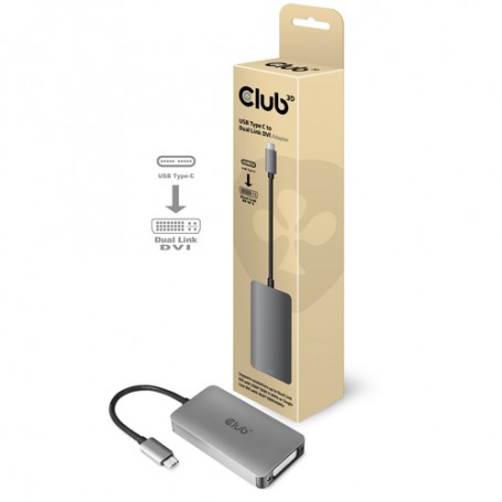 CLUB3D cac-1510 USB C DVI-D Dual link Grigio (CAC-1510)