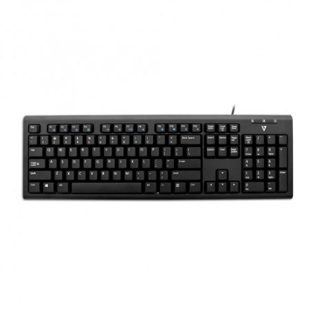 V7 Tastiera con cavo USB e adattatore PS2 - US (KU200US-E)