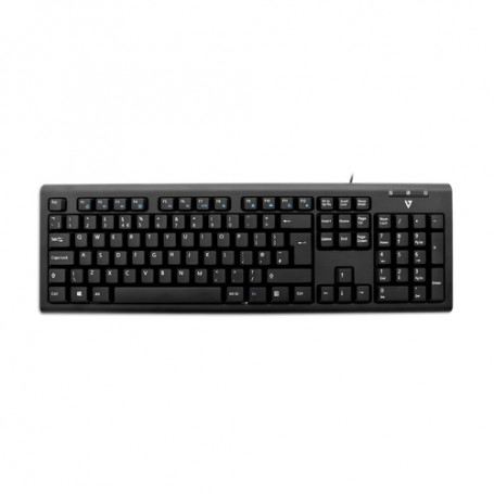 V7 Tastiera con cavo USB e adattatore PS2 - UK (KU200UK)