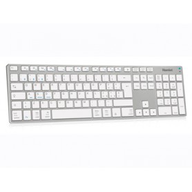 Hamlet XKKITA-MCBT tastiera Bluetooth Italiano Argento, Bianco (XKKITA-MCBT)