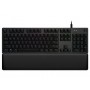 Logitech G G513 CARBON LIGHTSYNC RGB Mechanical Gaming Keyboard, GX Brown tastiera USB QWERTY Inglese Carbonio (920-009330)
