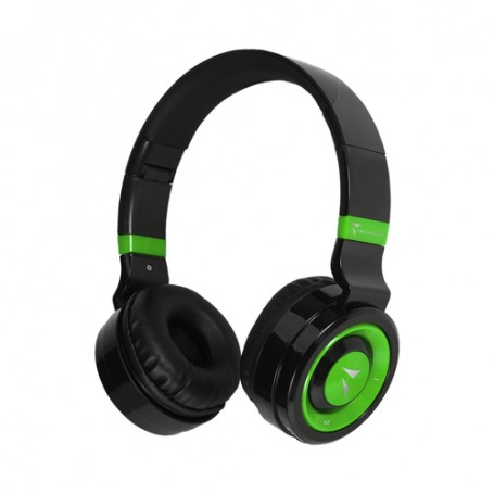 Techmade TM-046-GR cuffia e auricolare Con cavo e senza cavo A Padiglione MUSICA Micro-USB Bluetooth Nero, Verde (TM-046-GR)