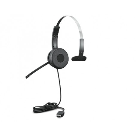 Lenovo 100 Mono Auricolare Cablato A Padiglione Ufficio USB tipo A Nero (4XD1B61617)