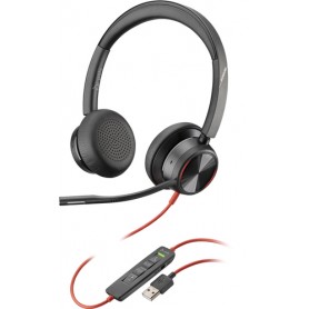 POLY Blackwire 8225 Cuffie Cablato A Padiglione Ufficio USB tipo A Nero (214406-01)