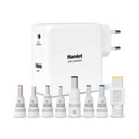 Hamlet Notebook Charger alimentatore universale da 65w per notebook e dispositivi mobili (XPWNB65U)