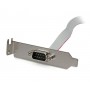 StarTech.com Piastra seriale per porte a basso profilo 0,4 m (PLATE9M16LP)