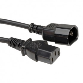 ROLINE 1m IEC320 C14 - IEC320 C13 Nero Accoppiatore C14 Accoppiatore C13 (RO19.08.1510)