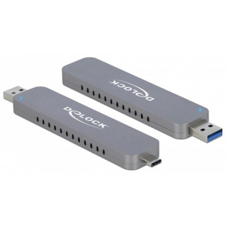 DeLOCK 42616 contenitore di unità di archiviazione Box esterno SSD Argento M.2 (42616)