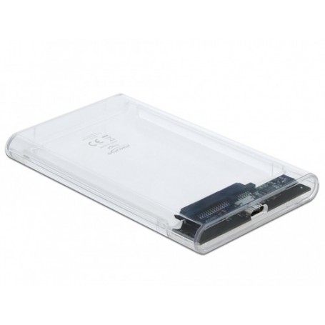 DeLOCK 42617 contenitore di unità di archiviazione Box esterno HDD/SSD Trasparente 2.5" (42617)