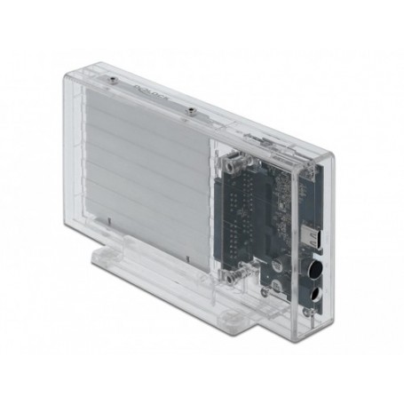 DeLOCK 42622 contenitore di unità di archiviazione Box esterno HDD/SSD Trasparente 2.5" (42622)