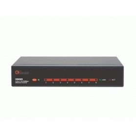 Hamlet Switch di rete a 8 porte riconoscimento automatico velocità di rete 10/100 Mbps in metallo (HN08S)