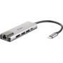 D-Link DUB-M520 replicatore di porte e docking station per notebook Cablato Thunderbolt 3 Alluminio, Nero (DUB-M520)