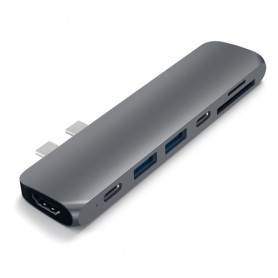 Satechi ST-CMBPM hub di interfaccia USB 3.2 Gen 1 (3.1 Gen 1) Type-C 40000 Mbit/s Grigio (ST-CMBPM)