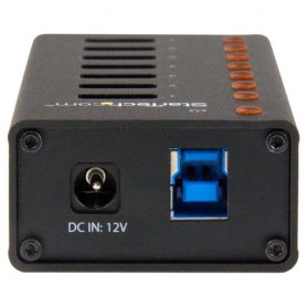 StarTech.com HUB USB 3.0 a 7 porte con case metallico - Perno e concentratore USB 3.0 desktop/montabile a parete (ST7300U3M)