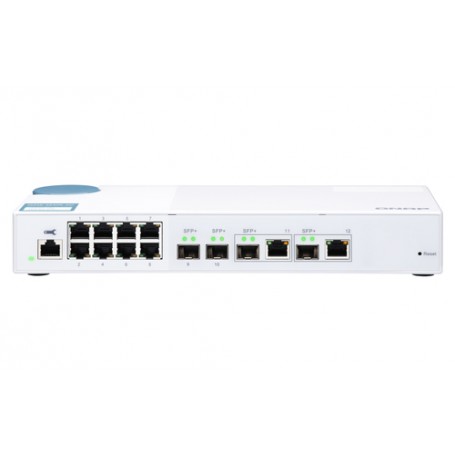 QNAP QSW-M408-2C switch di rete Gestito L2 10G Ethernet (100/1000/10000) Bianco (QSW-M408-2C)