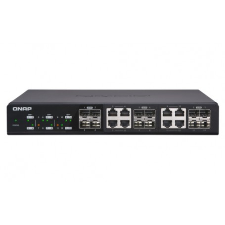 QNAP QSW-1208-8C switch di rete Non gestito Nessuno Nero (QSW-1208-8C)