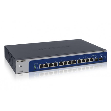 NETGEAR XS512EM Gestito L2 10G Ethernet (100/1000/10000) 1U Blu, Grigio (XS512EM-100EUS)