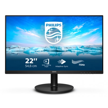 Philips V Line 221V8LD/00 monitor piatto per PC 54,6 cm (21.5") 1920 x 1080 Pixel Full HD LCD Nero (221V8LD/00)