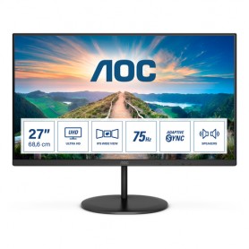 AOC V4 U27V4EA monitor piatto per PC 68,6 cm (27") 3840 x 2160 Pixel 4K Ultra HD LED Nero (U27V4EA)