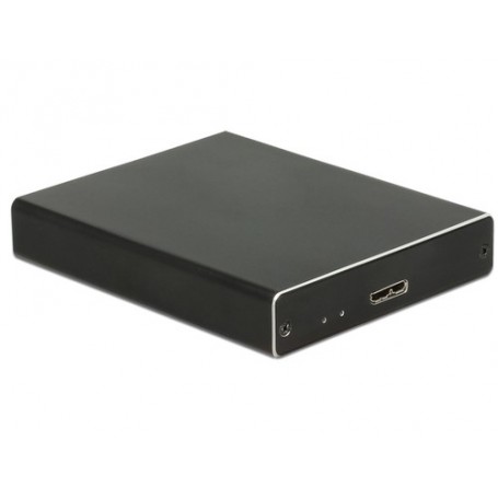 DeLOCK 42588 contenitore di unità di archiviazione Box esterno SSD Nero (42588)