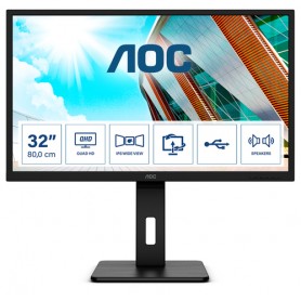 AOC Q32P2CA Monitor PC 80 cm (31.5") 2560 x 1440 Pixel 2K Ultra HD LED Nero (Q32P2CA)