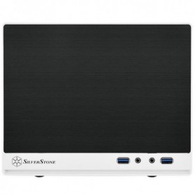 Silverstone SG13 Mini Tower Nero, Bianco (SST-SG13WB-Q)