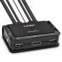 Lindy 42344 switch per keyboard-video-mouse (kvm) Montaggio rack Nero (42344)