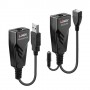 Lindy 42674 moltiplicatore di rete Ricevitore e trasmettitore di rete Nero (42674-LND)