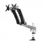 StarTech.com Supporto per Doppio Monitor con bracci articolati - Impilabile - Assemblaggio Tool-Less (ARMDUAL30)