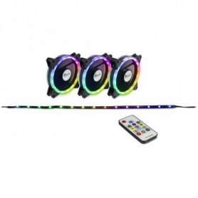 Inter-Tech RS-04 RGB Case per computer Ventilatore 12 cm Nero (88885481)