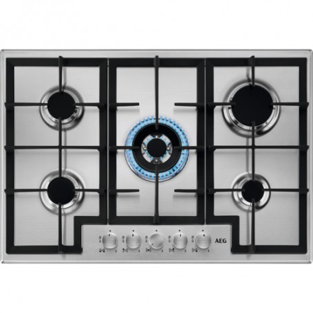 AEG HGB75400SM Acciaio inossidabile Da incasso 75 cm Gas 5 Fornello(i) (949630992)