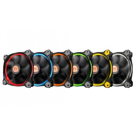 Thermaltake Riing 12 Case per computer Ventilatore 12 cm Nero (CL-F042-PL12SW-A)