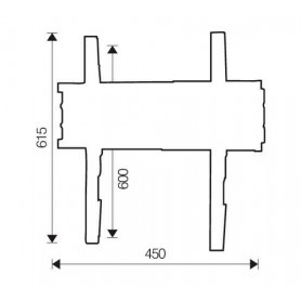 ITB OM06165 Supporto TV a parete 132,1 cm (52") Nero (OM06165)